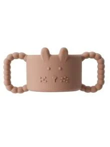 1pc Silicone Rabbit Shaped Narrow Straw Bottle Handle, Easy Grip Bottle Holder