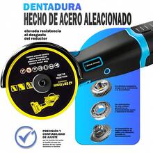 Esmeril Angular Mini Esmeriladora Inalámbrica Esmeril Azul - Negro - Ver 5