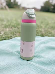 Urs - 健身房的理想之选，TraOwal - 保温不锈钢水瓶 - 32盎司防漏运动水瓶，配备双功能吸嘴、翻盖吸管和宽口设计 - 可保温/保冷24小时，适合家庭和日常使用 - 彩色 - 查看 8