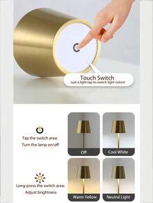 1盏1200mAh可充电落地灯，可调光暖光，简约北欧风格，适用于客厅、卧室、电视柜、餐厅、床头柜、宿舍等场所。