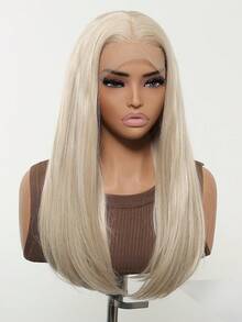 FIVE STARS 13*4 HD Lace Front Transparent And Breathable Wigs For Women Glod 26-Inch Long Curly Hair No Bangs,Heat-Resistant Synthetic Hair,For Cosplay,Festival,Halloween Costume,HOT - Gold - View 5