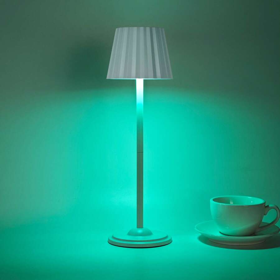 1pc Battery Powered RGB Desk Lamp - 16 Color Adjustable Touch Light, Wireless Bedside Decor, Suitable For Dining Room, Cafe And Hotel Bar