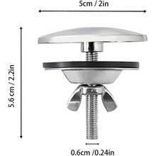 2 Piece 2 Inch Kitchen Sink Hole Cover, Kitchen Stainless Steel Faucet Hole Cover, Sink Tap Hole Cover Brushed Nickel - Brushed Nickel - View 4