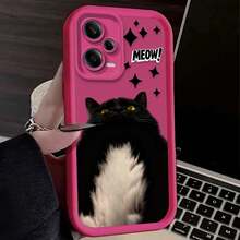 Funda de teléfono con bonito gatito y gato negro para Xiaomi Redmi Note 13 14 12 11 Pro Plus 5G 14S 12S 11S 10S 10 9 Redmi 14C 13C 12C 12 4G Etui - 6 - Ver 5