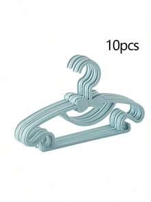 10个/20个/30个/40个装儿童衣架，轻便塑料材质，防滑设计，适用于儿童衬衫、裤子、裙子和外套。扁平设计，节省空间，适合卧室、洗衣房和儿童房的衣柜收纳。多功能干湿两用蝴蝶结衣架——家居收纳好礼。 - 彩色 - 查看 20