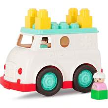 Battat Rescue Truck 8 Pieces Construction Set 2 Figures And 5 Blocks Build On Vehicle 12+ Months Locbloc® AmbulanceNot Only Can It Bring Enjoyment, But It Also Has Educational Value. - Multicolor - View 10