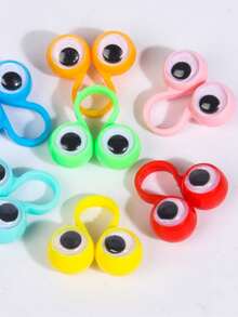 10/20/30/40pcs Assorted Finger Eye Puppet Creative Hand Puppet Toys, Finger Dance Party Toys (Styles & Colors Randomly) - Multicolor - View 8