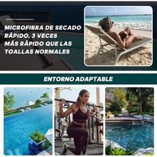Toalla de Microfibra para Playa sin Toalla De Playa Superligera, Toalla De Microfibra Sin Toalla De Playa Fina Superabsorbente Y De Secado Rpido prpura - Púrpura - Ver 6