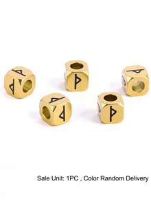 1pc Vinking Runes Signs Accessories Runic Alphabets Letters Sacred Symbol Bead For DIY Making Bracelet Necklace Jewelry H593