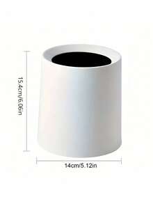 Mini Desk Trash Can Plastic Tabletop Waste Basket For Storing Fruit Peel And Paper Scraps To Keep Tidy Durable Trash Storage Bin Multipurpose Storage Bucket For Women Men For Bathroom Home Office Coffee Table Office Living Room Study Garbage Container Desk Organizer Home Storage And Cleaning Supplies Room Decor - White - View 4