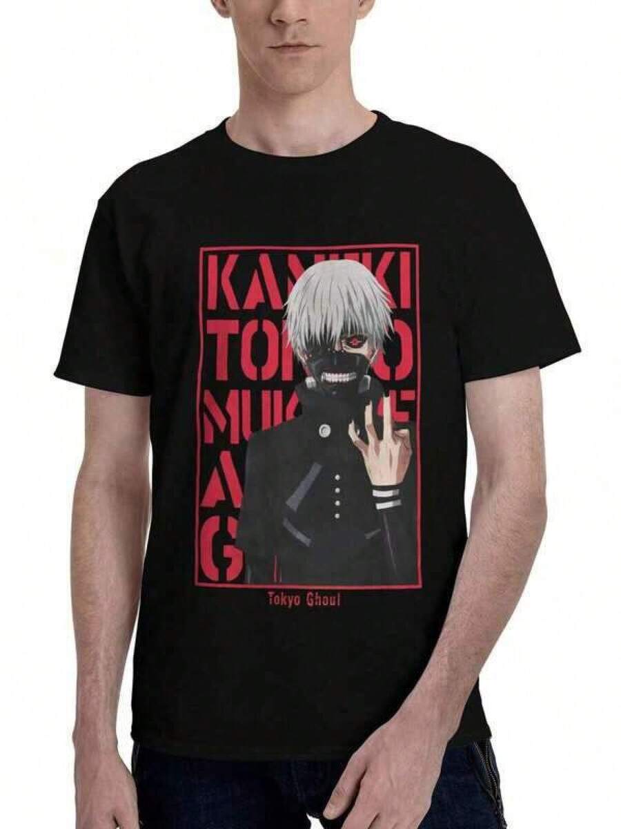 Hot Anime Solo Leveling Print Women's Summer Japanese Cartoon Short Sleeve Casual Cotton Kaiji Tomeko Anime T Shirt 100% Cotton, Short Sleeve Crew Neck Men's & Women's Casual Rock T-Shirt - Loose Fit, Round Neck, Printed Design For Daily Comfort Anime Men's T-Shirts, Tshirt Herren, Unisex Style, The Perfect Gift For A Man, Unisex Short Sleeve Crew Neck T-Shirt 100% Cotton, Anime Style, Casual Wear, Streetwear Style, Breathable Fabric, Oversized T-Shirt, Fun Graphic Print, Japanese Anime Style, Classic Fit, Suitable For All Seasons, Perfect Gift For The Holiday Season (Daily Parties, Queues, Christmas, New Year's Gifts, Etc.). - 黑色 - 查看 1