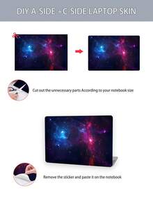 2pcs Printed Pattern DIY Scratch-Resistant Protective Stickers For 15.6-16 Inch Laptops, Compatible With HP, Apple, Asus, Compaq, - Multicolor - View 7