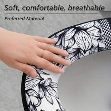 Vintage Style Toilet Seat Cover, Featuring Durable Zipper For Secure Fit, Removable & Reusable, Thickened Universal Toilet Seat, Waterproof Zipper, Warm For Winter, Breathable Bathroom Accessory, Suitable For Home, Hotel, Mother's Day And Other Holidays, Random Thickness Styles - Multicolor - View 15