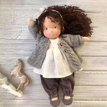 Muñecas Hechas A Mano - Juguete para niña Peluche| Bebé niñas Linda muñeca Juguetes Peluche, Trapo Ragdoll Juguete Peluche Regalo cumpleaños para niños - 3 - Ver 3