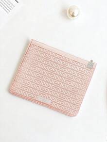 Givenchy Large Capacity Makeup Bag, Mesh Texture, Lightweight & Transparent, Convenient Storage Pouch - Pink - View 8