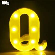 1个0-9数字LED装饰灯，适用于生日、婚礼、派对、家居、卧室装饰