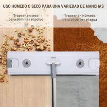 Trapeador Microfibra, Trapeador Hmedo y Domstico, Mop Trapeador, con 4 Paos de Limpieza y Clips de Fijacin, Mopa para Limpieza Desuelo, para el Bao, la Cocina, la Oficina y VentanaA - A - Ver 2