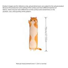 长毛绒猫玩偶,可爱动物猫创意长毛绒玩偶,办公休息睡眠枕靠垫填充礼物玩偶,儿童生日礼物,圣诞礼物,女孩礼物 - 彩色 - 查看 23