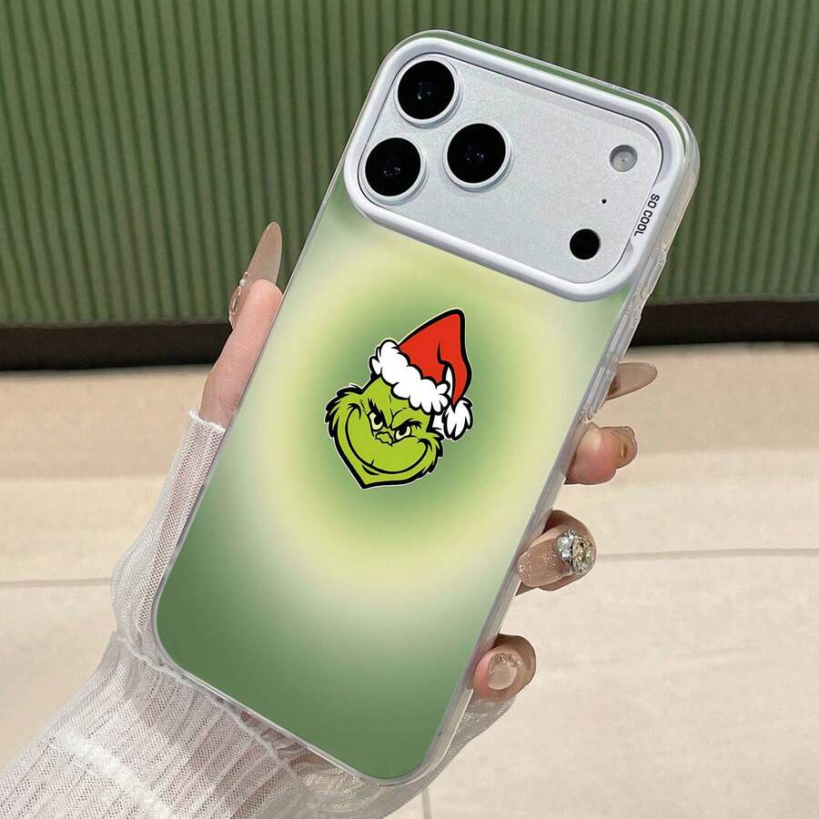 Estuche para teléfono con espejo Christmas Edition compatible con 17, 16 Pro Max, 15 Pro Max, 13 y 12 hecho de TPU para una protección confiable contra golpes y caídas perfecto para regalos de temporada festiva para familiares, amigos y seres queridos ideal para celebraciones navideñas, fiestas navideñas y cumpleaños - Plateado - Ver 1