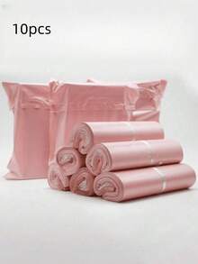 10/100个粉色小企业邮寄袋，服装运输信封，运输用品邮寄袋，防水邮寄袋，强力粘性邮寄袋，适用于礼品、服装及各种物品的运输 - 粉色 - 查看 7