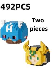 This Cute Building Block Set Includes Spider-Man, Deadpool And Other Characters, Which Is Very Suitable For Boys And Girls To Engage In Edutainment DIY Projects. These Toys Can Be Used As Desktop Decorations As Well As Toys For Block Enthusiasts To Build Various Action Figures And Block Models.