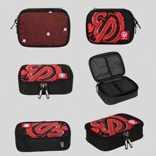 Enaldinho-Juvenile School Kit: Backpack + Triple Pencil Case - Đỏ - Xem 4