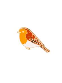 1/6 chiếc ghim cài áo hình hoa lá tự nhiên hoạt hình sáng tạo, kiểu dáng đồng quê, hoa thủy tiên, hoa cẩm chướng, chim sẻ, chim én, trang trí quần áo và túi xách. - Nhiều màu - Xem 13