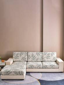 1pc Milk Silk Fabric Anti-Slip Elastic Decorative Sofa Seat Cushion Cover, Outdoor Sofa Cushion Cover With Backrest, Single/Double/Three/Four Seater Size Options, Pet-Friendly, All Season - Multicolor - View 6