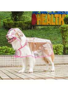 可爱透明宠物雨衣，全身防水狗狗雨披，中小型犬防风防护服，萌宠遛狗装备 - 藍色 - 查看 24