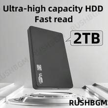 2TB/4TB Portable Hard Drive, 2TB/4TB High-Capacity USB 3.0 Hard Drive, Suitable For All Kinds Of Laptop Office, Students, Professionals To Use/File/Video/Music Storage Expansion Backup - 2TB - 查看 1