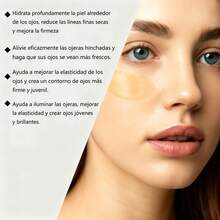 Diario de crema ocular instantánea, Hidratación suave y profunda para la zona ocular Refirmante Lifting y suavizador de líneas finas Arrugas y patas de gallo Reducción de ojeras y eliminación de hinchazón Alivia molestias y mejora la elasticidad de la piel Crema de masaje ocular - Plateado - Ver 7