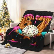Modern Purple Anime Character Flannel Throw Blanket - Soft, Stain-Resistant, Lightweight Polyester, All-Season Comfort For Home, School, Picnics & Camping, School Throw | Retro Style Blanket | Lightweight Flannel - 多色5 - 查看 3