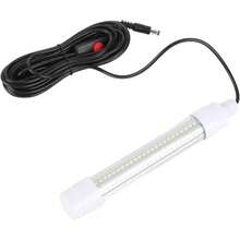 IP68 Proteccin 16W Night Fishing Lure Ceba Finder, Luz de Pescado Sumergible Multifuncional, Luz de Pesca de Larga Vida bajo el Agua, 144 Lmpara de Seuelo de Pescado - Iluminación blanca + Iluminación blanca - Ver 2