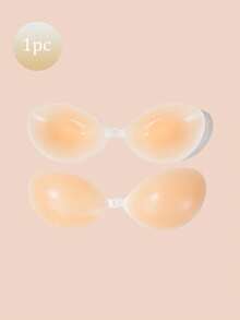 3pcs Women Silicone Sticky Bras, Invisible Straps Lift Up Design, Self-Adhesive Strapless Bras, Suitable For Wedding Dresses, Backless Dresses, Spaghetti Strap Dresses, Tight Dresses, Sheer Tops, Spaghetti Strap Outfits, Bridal Shower, Travel, Party, Cocktail, Wedding, Formal Dinner