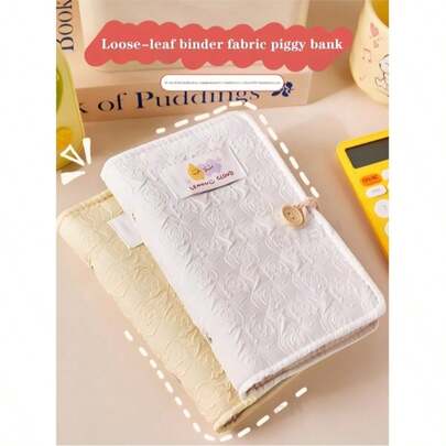 A6 Luxury Fabric Notebook | Detachable Booklet For Receipt Organization | Personal Management Tool | Budgeting & Planning Gift | Desktop Organizer Decor