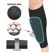 4pcs Outdoor Sports Accessories Set, 2pcs Leg Sleeves + 2pcs Straps, Suitable For Outdoor Use, Black/Red/Blue/White Optional, Best Gift Choice For Sports Enthusiasts - Multicolor - View 4