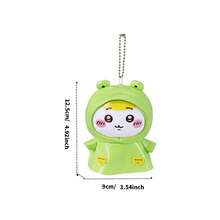 Miniso 1pc Cute Frog Design Detachable Hooded Portable Beaded Chain Accessory For Raincoat, Everyday Carry Decor - Multicolor - View 6