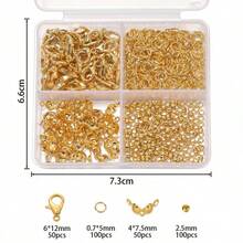龙虾扣和单环组合套装，DIY项链手链串珠材料