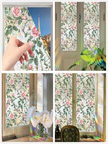 1卷装，宽度可选30/45/60/90厘米，隐私窗膜，自粘式隐私膜，不透明，无需胶水，防紫外线，装饰性彩色玻璃膜，窗帘，磨砂窗膜 - 彩色 - 查看 99