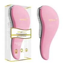 VMAGIC care 顺发梳 - 轻松解开打结的头发 - 男女皆宜的最佳梳子/发刷 - 干湿发均适用（粉色）