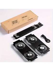 1pc Summer New Semiconductor Laptop Cooling Pad, Foldable Wind Cooling Laptop Stand, Laptop Computer Cooling Holder