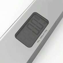 Bathroom body scale with high-quality crystal surface, battery-free use and weight increments of 100 g for up to 180 kg - Blanco - Ver 5