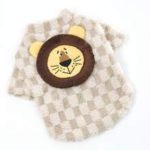 HAZOOWILL Thick Warm Winter Dog Sweater Jacket With 3D Lion Head - Lamb Fleece Pullover Hoodie Outfit For Small To Large Dogs, Cozy Pet Clothes For Pomeranian Chihuahua, Cute Costume For Christmas Festival& Daily Wear& Holiday Photos - Brown - View 6