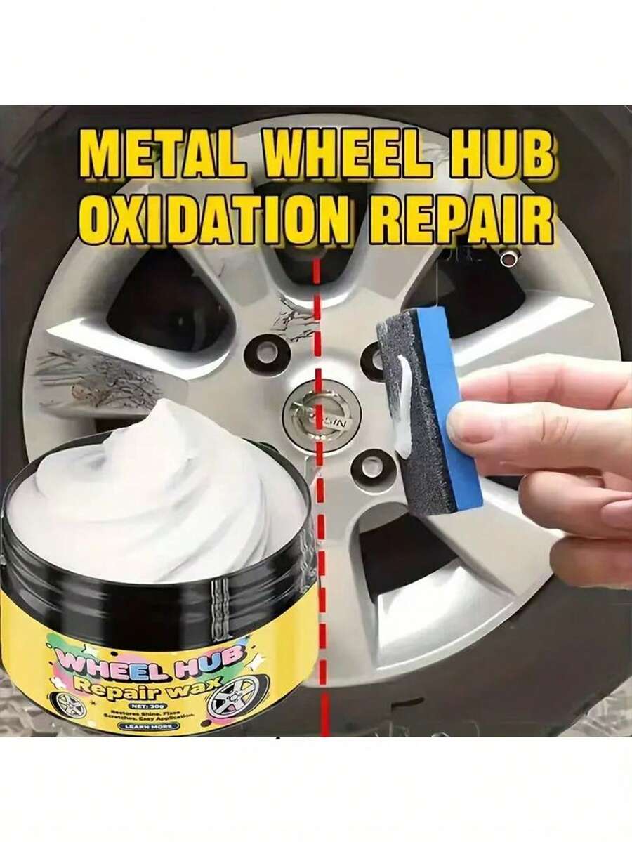 KineShineX 汽车轮毂划痕修复、汽车金属划痕修复及覆盖、汽车油漆修复膏、划痕修复膏、必备汽车保养工具套装、汽车零件