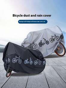 1 Pieza Funda De Bicicleta Impermeable Para Moto Contra Polvo Lluvia Protection Accessrios Ciclismo - Negro - Ver 2