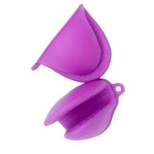 Silicone Heat Resistant Non-Slip Oven Mitts, Microwave Oven Baking Pot Holder Gloves, High Temperature Insulation - Multicolor - View 5