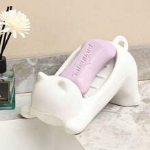 Cat-Shaped Soap Dish With Drainage Tray, Wall-Mounted Bathroom Storage Rack - Multicolor - View 9