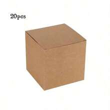 20/50个装方形白/黑/金牛皮纸盒，适用于婚礼惊喜、香水、化妆品、香薰等通用包装礼品盒