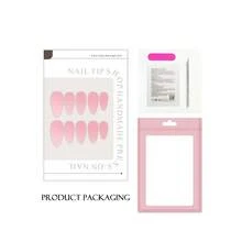 10Pcs Handmade Y2K Duck Mouth Press-On Nails - Nude & Black French Tip With Crystal, Snake & Floral Planet Star Elements, Ideal For Parties, Balls & Daily Wear, Perfect Gift For Women & Girls - 鴨式/閃光 - 查看 6