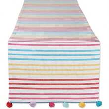 DII Happy Birthday Confetti Collection, Juego de paños de Cocina(Reversible Table Runner, 14x72" Feliz cumpleaños) - Multicolor - Ver 5